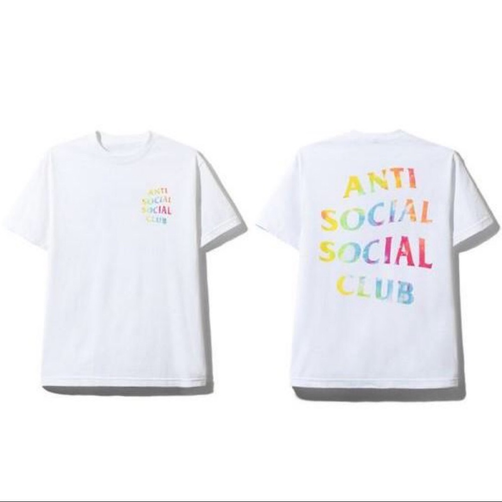 THAI DYE WHITE TEE ANTI SOCIAL SOCIAL CLUB SS19